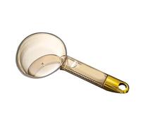 Jiawu Cuchara de Arroz con Largo, 180 Ml, Taza de Arroz Transparente, Diseño de Clip de Luz Simple, Cuchara Medidora de Porciones para Cocina, Baño, Lavadero, Plástico de Poliestireno (Naranja