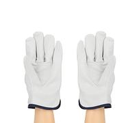 Jiawu de Soldadura TIG de Piel de Oveja de Grano Súper Suaves y Resistentes Al fuego: Antideslizantes, con Aislamiento Térmico, Transpirables de Protección para el Conductor para Soldar, Cortar y