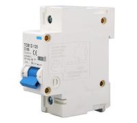 Jiawu Disyuntor de CC 1P 100A 35 Mm Instalación en Riel DIN Interruptor de Protección contra Sobrecarga de Cortocircuito Solar Fotovoltaico DC250V para Inversor de Batería UPS Marino