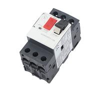 Jiawu Disyuntor de Motor AC690V, Protección contra Cortocircuitos de Sobrecarga, Interruptor de Protección de Arranque de Motor, Control de Botón ABS de Montaje en Riel de 35 Mm, 50/60 Hz CA Clase