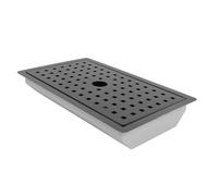 Jiawu Fregadero de Cocina de un Cuenco de Acero Inoxidable con Bandeja de Drenaje de Agua, Fregadero de Barra Pequeño para Estación de Trabajo, Encimera de Preparación de RV, Lavabo Negro de (BLACK)