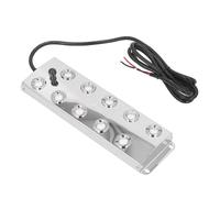 Jiawu Generador de Niebla Ultrasónica, 10 Cabezales DC45-48V IP67 Acero Inoxidable Resistente Al Agua con Cable de 1,5 M Nebulizador Ultrasónico para Fuente de Estanque de Agua Paisaje Interior y