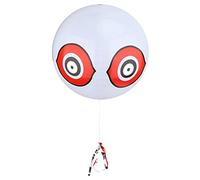 Jiawu Globo Repelente de Pájaros para Asustar - Globo Inflable para Ojos de Depredador, Repelente de Plagas de Ojos Compuesto 3D para Huerto, Granja, PVC No Tóxico, 15.75 Pulgadas (WHITE)