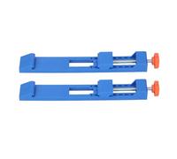 Jiawu Guía de Sierra Circular, Distancia Ajustable, Hebilla Inversa Bidireccional, Guía de Sierra Circular de Corte Rasgado, Riel de con 2 Piezas de de Base Ajustable de 145 Mm a 208 Mm para