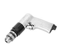 Jiawu Herramienta de Perforación de Engranajes de Taladro de Aire Reversible de 3/8", Taladro Neumático de 1800 RPM con Escape de Silencioso, Operación con un Dedo hacia Adelante/atrás, Incluye