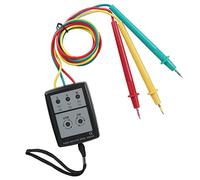 Jiawu Indicador Digital de Rotación de Fase 60-600 V CA Probador de Secuencia Trifásica con Zumbador LED Detección de Fase Abierta Portátil