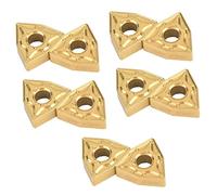 Jiawu Insertos CNC, 10PCS WNMG0804 Insertos de Carburo con Recubrimiento de Alta Densidad para Torno Herramienta de Torneado Mecanizado de Acero Inoxidable