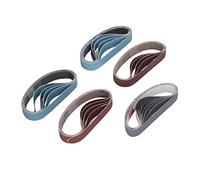 Jiawu Juego de Cintas de Lijado, 30 Piezas Surtido de Grano 80-1000 Cinta Abrasiva Cinta de Papel de Lija con Costura Plana Fina para Afilar Cuchillos Madera Metal Eliminación de óxido Desbarbado