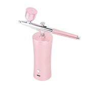 Jiawu Kit de Aerógrafo Inalámbrico de 30 PSI, Juego de Aerógrafo Eléctrico Recargable por USB para Maquillaje, Arte de Uñas, Tatuaje, Modelo de Pintura con Presión Ajustable (PINK)