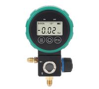 Jiawu Manómetro digital para colector, medidores digitales para HVAC para R22, R32, R407C, R134a, R507, R404A, R410A, R600a, R1234yf, etc., válvula de bola mejorada