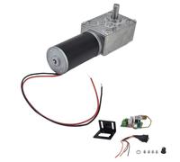 Jiawu Motor con Engranaje de 12 V CC, Motor de Reducción de Velocidad sin Fin, Eje de 8 Mm, 5840-31ZY con Gobernador, de Engranaje de Alto par y bajo Ruido para Máquina de Cortina, Vallas (12V10RPM)