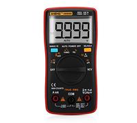 Jiawu Multímetro Digital AN8009 Rango Automático Valores Eficaces Verdaderos 9999 Recuentos Medidor de Voltaje CA/CC con Pantalla LCD Retroiluminada Portátil