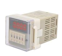 Jiawu O111ROM DH48J-8A Relé Contador Digital LCD 0-999900, Temporizador de Retardo de 8 Pines, 12 V/24 V/110 V/220 V CA/CC, Contador Electrónico de Pantalla Clara para Control de Automatización