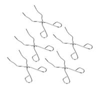Jiawu Pinzas de Crisol, Pinzas de Crisol de Acero Inoxidable para Fundición de Metal, de, Alicates de Abrazadera con Mandíbulas Antideslizantes, Juego de 5 Piezas para Soldadura de Laboratorio,