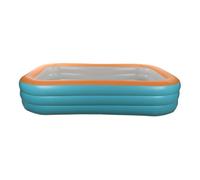 Jiawu Piscina Infantil Plegable Inflable, PVC de 3 Capas (2,6 m/8,5 pies) | Piscina para niños con diseño plegable, material de PVC inodoro, para patio al aire libre, baño y uso familiar