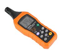 Jiawu PM6508 Termómetro Higrómetro Digital de Temperatura y Humedad LCD Portátil de Alta Precisión con Retroiluminación, Retención de Datos, Medición de Bulbo Húmedo y Punto de Rocío -