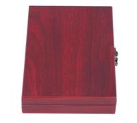 Jiawu Portamonedas, 50 Piezas de Capacidad Caja de Almacenamiento de Monedas de Madera Vintage con Fundas Protectoras Transparentes para Monedas de hasta 30 Mm, Elegante Estuche Retro para para