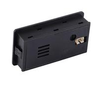 Jiawu Probador de Indicador de Capacidad de Batería LCD de 12 V, Voltímetro de Pantalla Digital Universal de Batería de Litio para Plomo-ácido con Pantalla a Color DC 8 ((10-100V) blanco + alarma)