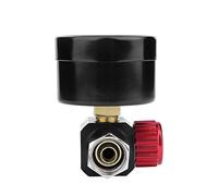 Jiawu Regulador de Aire de Pistola Pulverizadora con Manómetro, Control de Diafragma del Regulador de Aire de Pistola Pulverizadora Automática BSP de 1/4", Mini Herramienta Neumática Medidor de