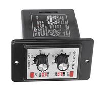 Jiawu Relé de Interruptor de Tiempo de Control de Perilla, relé de Temporizador Doble Programable de Múltiples Secciones con Carcasa Extraíble para Sistemas de Control y Automatización del Hogar