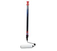 Jiawu Rodillo de Pintura, Cepillo de Rodillo de Pintura Multifunción Semiautomático Autocebante, de de Largo con Cepillo de de Lana Extraíble, Poste de PVC y Paja para Paredes Interiores y Exteriores