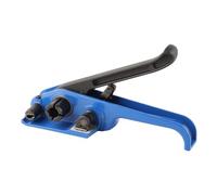 Jiawu Tensor de Flejado, Herramienta Manual de Cinta de Acero de Plástico PET PP para 16 a 19 Mm de Ancho, Cortador Tensor con Cortador Autónomo y Engranaje Profundo, Herramienta de Flejado de