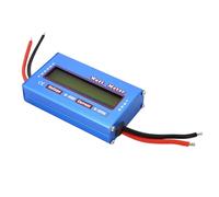 Jiawu Vatímetro Digital RC DC 60 V 100 A Comprobador de Batería de Voltaje de Equilibrio, Medidor de Potencia de Alta Precisión, Medidor de Amperios, Voltímetro de Hora para Solar RV Respaldo de