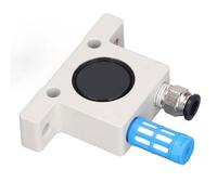 Jiawu Vibrador de Turbina Neumática, Oscilador de Turbina de Aire Industrial Tipo Bola de Aleación de Aluminio, Vibrador Neumático con Silenciador de Conector para Transporte de Materiales Cribado
