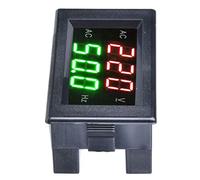 Jiawu Voltímetro Digital de CA, Medidor de Frecuencia, Pantalla LED Dual de 80-500 V, Voltímetro Digital de CA, Medidor de Frecuencia con Dos Colores Rojo Verde, No Requiere Fuente de Alimentación