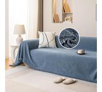 JIcloun Manta Cubre Sofa Extra Grande 180 x 300 cm, Azúl 1 2 3 4 Plazas Impermeable Colcha Multiusos para Cubrir Sofá, Funda de Sofá, la Tela para el Sofá, Manta de Cama, Manta Fular
