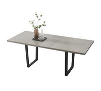 JIEXI - Mesa Extensible de Comedor MDF, 4 - 6 Personas de Cocina de Madera con Estructura metálica para Comedor, Cocina (130-170 cm de Mesa de Comedor)
