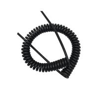 JIEYUZYUO Cable Espiral de 3 Núcleos, 0,30 Mm, Cable de Control de 22 Awg, Cable de Alimentación con Resorte, Funda, Cable de Tensión, Extensión Espiral./22Awg 0.30Mm2/Stretch 7 Meter