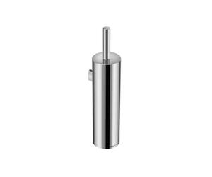 Jika Generic - Juego de inodoro con escobilla y recipiente de cristal, cromo H3843D10040001