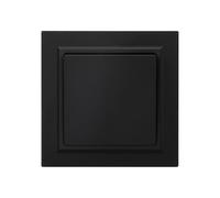 JIMEIDA Interruptor de luz negro con tacto suave con pinza de conexión, 1 compartimento, 2 vías, empotrable, interruptor de pared, 10 A, 250 V
