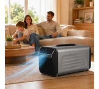 JIMINHUIXIN Aire Acondicionado Portátil 5200 BTU 12V/24V/220V para Caravana Camping, Silencioso con Compresor, Bajo Consumo, Enfría hasta 10m², Temporizador 24H, para Tienda, Coche, Camión y Casa