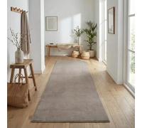 Jimri Alfombra mullida de Pelo Corto de para el hogar, Oficina, Cocina, Entrada, Pasillo, Sala de Estar, Lavable a máquina, Antideslizante, Lavable - Marrón, 80 x 250 cm