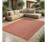 Jimri Alfombra para Interior y Exterior, Resistente a la Intemperie, para balcón, terraza, jardín, salón, Cocina, Resistente, Resistente a los Rayos UV y al Agua, tamaño 120 x 160 cm, Arco Iris
