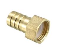 JINFEUGE Adaptador de Conexión de Manguera con Púas de Latón, 8 Mm, Rosca Hembra de 1/2"/ Color/16Mm