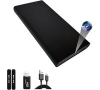 JINGRONGHUA Mini Camara Cámara Espía Oculta Cámara - 1080P 55 Horas 10000mah Cargadores portátiles Cámara - detección Movimiento,Sensor de Gravedad,visión Nocturna,Grabación cíclica,sin función WiFi