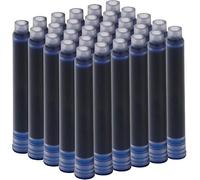 Jinhao - Juego de 30 cartuchos de tinta para pluma estilográfica, 2,6 mm de diámetro, color azul y negro