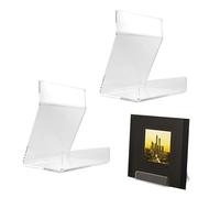 jinminamz Soporte Vinilos, Acrílico Expositor Discos Vinilo, Vertical Estanterias para CD, Soporte Discos Vinilo Adecuado para Discos, Libros, Marcos de Fotos, Pastas de Té