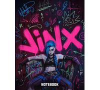 JINX WAS HERE BE JINXED Graffiti Doodle Arcane Theme Comic Style Notebook: Comic Art Style Notebook For Teens (8.5 x 11 inches) Blank Lined Notebook Journal- 120 Pages