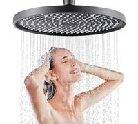 JINYOMFLY Alcachofa de Ducha Grande 25 CM, Cabezal Anticalcárea, Cabezal Lluvia Fijo de Alta Presión