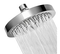 JINYOMFLY Cabezal de Ducha de Alta Presion, Alcachofa de Ducha Redondo, Rociador para Ducha, Alcachofa Ducha Ahorro de Agua, Cromo