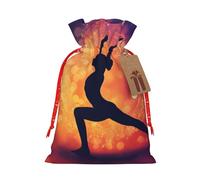 JIPOFD Bolsa de gimnasia con cordón de Navidad robusta de 4.7 x 6.9 pulgadas, adecuada para regalos de fiesta y embalaje de regalo, 1 unidad