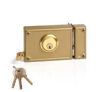 Jis Cerradura de sobreponer modelo 12-12d, mano derecha, dorado
