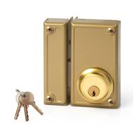 Jis Cerradura de sobreponer modelo 33-6i, mano izquierda, Dorado