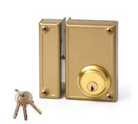 Jis Cerradura de sobreponer modelo 33-7i dorado mano izquierda