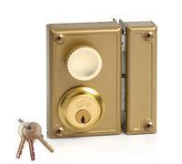 Jis Cerradura de sobreponer modelo 34-7d, mano derecha, dorado