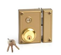 Jis Cerradura de sobreponer modelo 35-7d dorado mano derecha